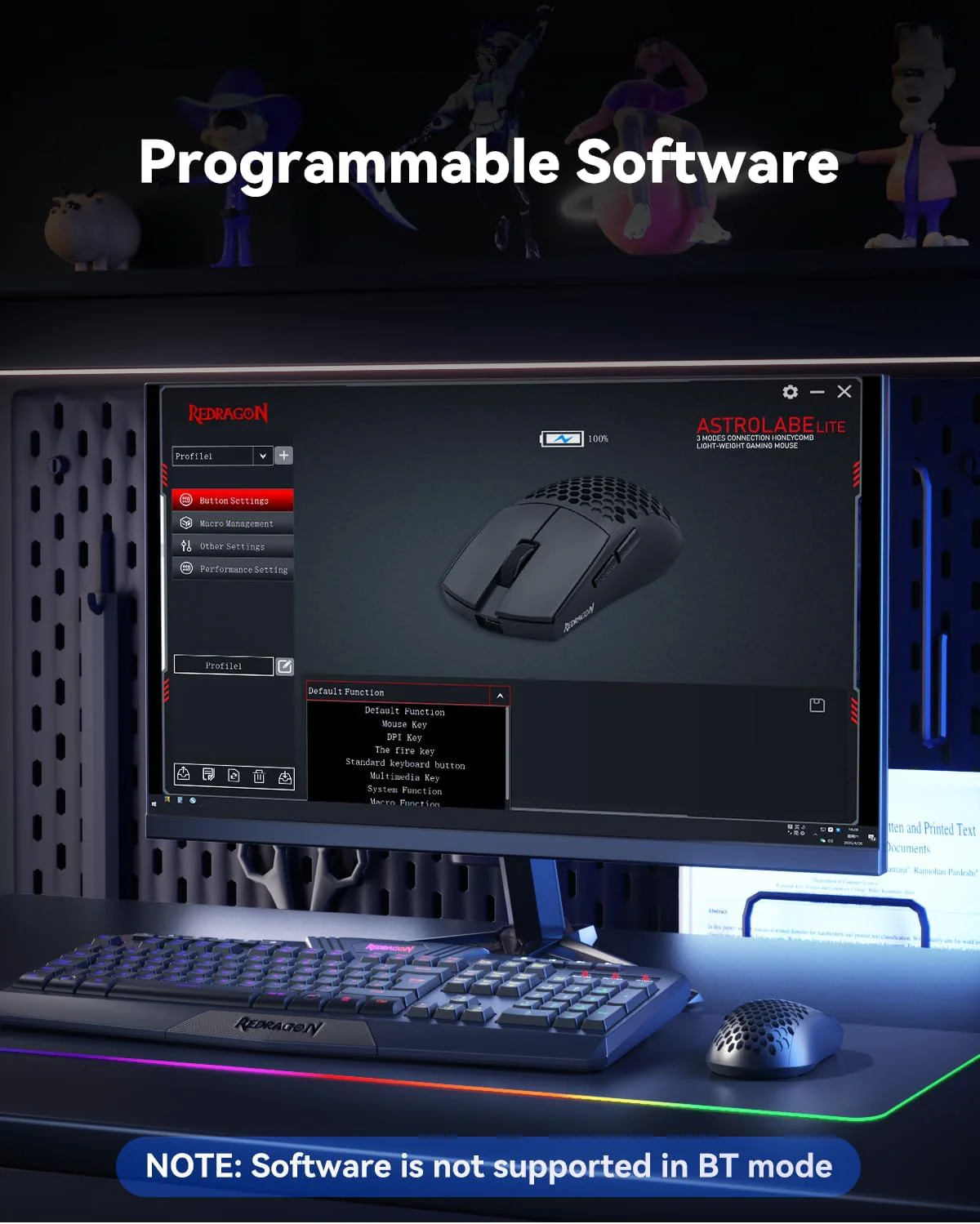 Redragon M725-LIT Astrolabe Lite 3-Modes Light Weight Gaming Mouse Redragon M725-LIT Astrolabe Lite 3-Modes Light Weight Gaming Mouse